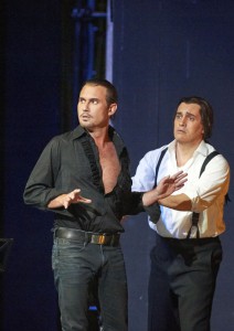 Don Giovanni és Leporello: Mariusz Kwiecień és Erwin Schrott (fotó: Wiener Staatsoper / Michael Pöhn)