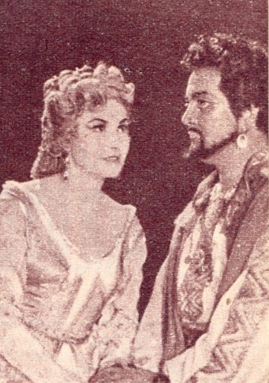 Otello szerepében Vámos Ágnessel (fotó: Film színház Muzsika archívuma)