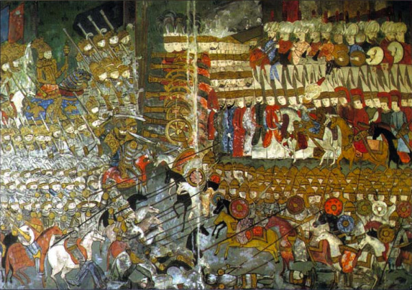 A mohácsi csata török miniatúrán