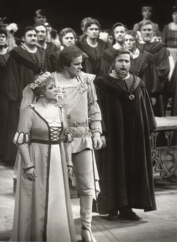 Mesterdalnokok Kincses Veronikával és Sólyom-Nagy Sándorral 1986-ban (Fotó: Mezey Béla)