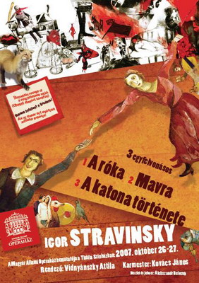A Sztravinszkij-egyfelvonásosok plakátja
